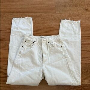 Agolde white jeans